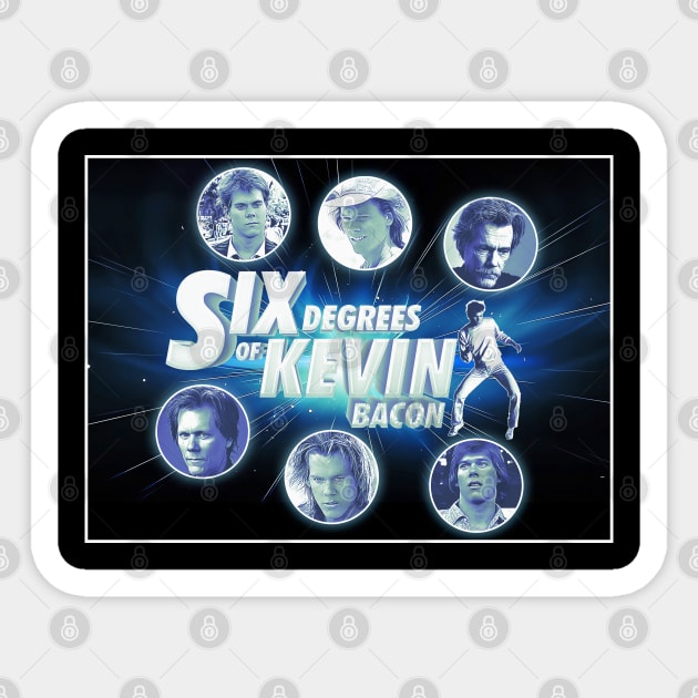 Six Degrees of Kevin Bacon Sticker by creativespero